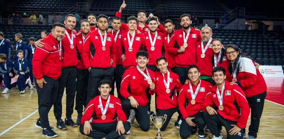 México gana medalla de bronce en Final Six Varonil NORCECA de Voleibol de Sala