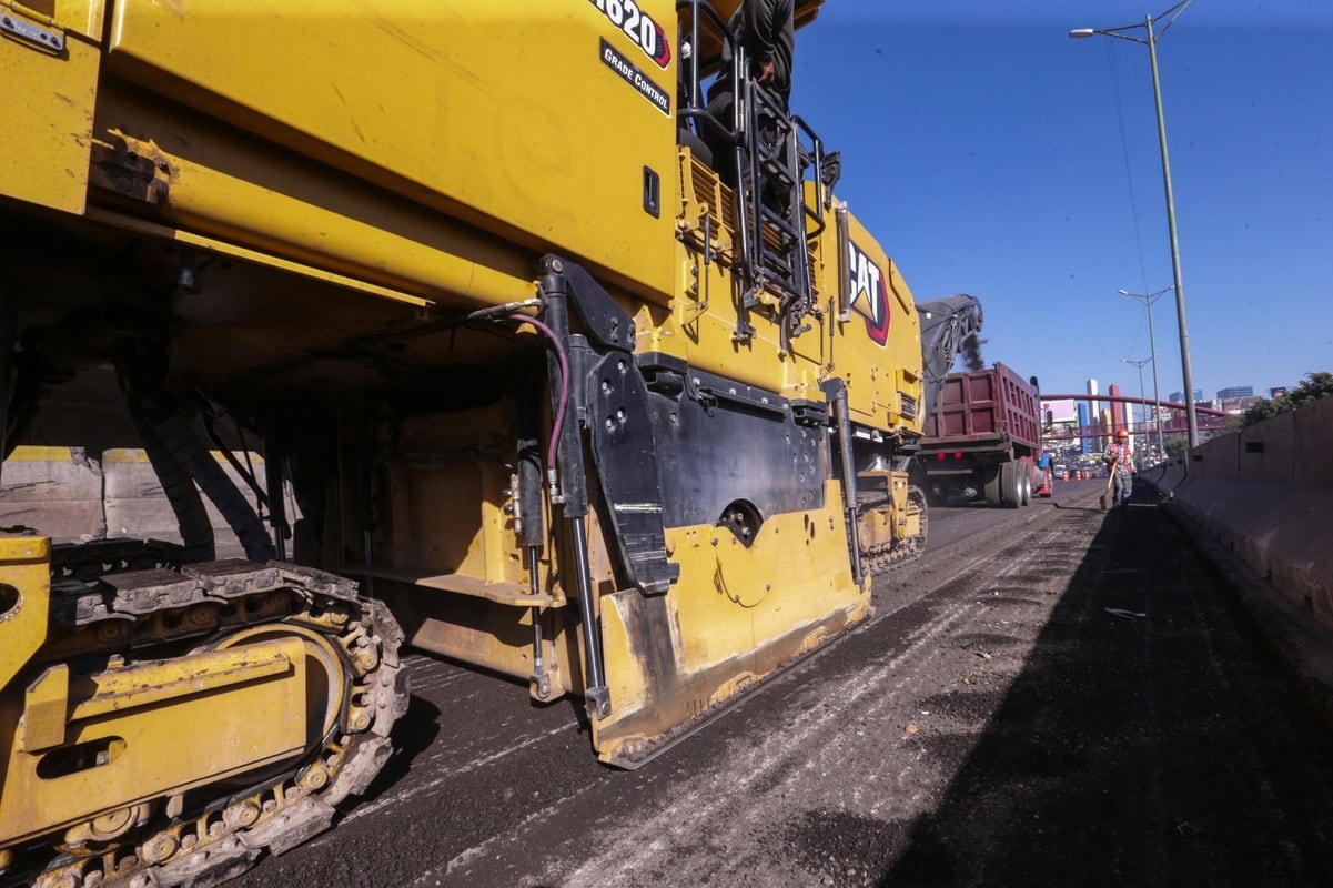 Tecnología láser llega al Periférico Norte: Así reconstruyen 108 kilómetros de la vía